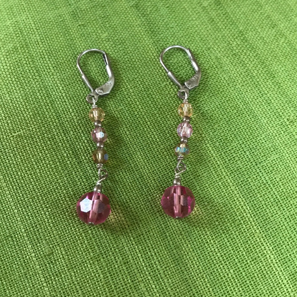 Glass earrings